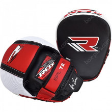 Лапы для бокса RDX Leather Red Лапы для бокса RDX Leather Red